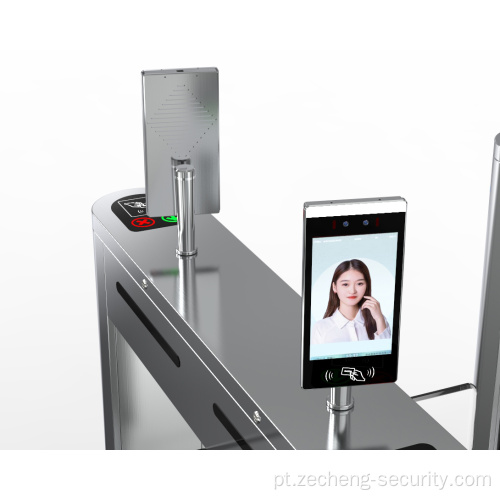 Dispositivo de comparecimento e reconhecimento facial de cartão magnético